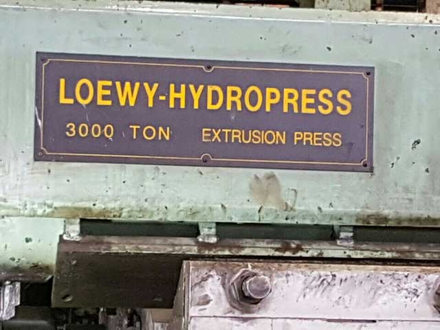 Loewy Hydropress machine label