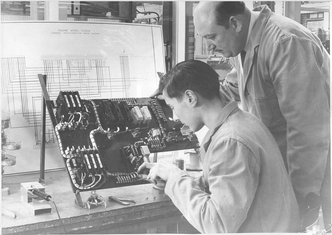 Historic-Radyne Image- A time before computer aided design Historic-Radyne Image- A time before computer aided design